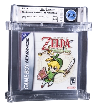 2004 GBA Game Boy Advance Nintendo (USA) The Legend of Zelda: The Minish Cap - WATA 9.8/A++